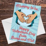 Mummy to Be Valentines Day Card From Baby Bump Cute Card