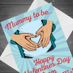 Mummy to Be Valentines Day Card From Baby Bump Cute Card