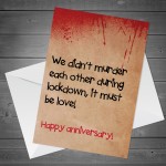 Anniversary Lockdown Card For Boyfriend Husband Wife Girlfriend