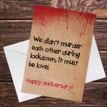 Anniversary Lockdown Card For Boyfriend Husband Wife Girlfriend