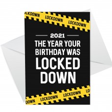 Lockdown Birthday Card 2021 Funny Birthday In Lockdown Card
