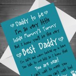 Daddy to Be Love Baby Bump Birthday Card Poem For Dad Father