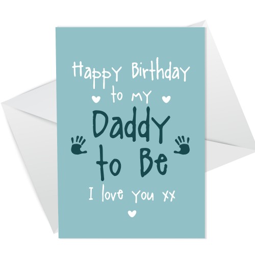 Happy Birthday Card For Daddy To Be From Bump 1st Birthday Card
