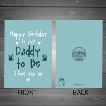 Happy Birthday Card For Daddy To Be From Bump 1st Birthday Card