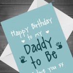 Happy Birthday Card For Daddy To Be From Bump 1st Birthday Card