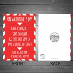 Funny Valentines Day Card Lockdown Warning Novelty Card