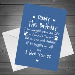 Cute Daddy to Be Birthday Card Love Baby Bump Poem For Daddy
