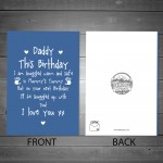 Cute Daddy to Be Birthday Card Love Baby Bump Poem For Daddy