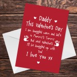 Cute Daddy to Be Valentines Card Love Baby Bump Poem For Daddy