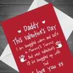 Cute Daddy to Be Valentines Card Love Baby Bump Poem For Daddy