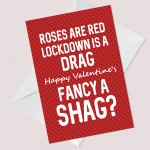 Funny Rude Valentines Day Lockdown Card For Girlfriend Wife