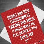 RUDE Valentines Day Card For Girlfriend Cheeky Naughty Humour
