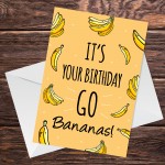 Novelty Birthday Card For Him Her Funny Banana Card Mum Dad