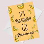 Novelty Birthday Card For Him Her Funny Banana Card Mum Dad