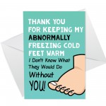 Funnny Joke Anniversary Birthday Valentines Card For Boyfriend