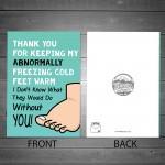 Funnny Joke Anniversary Birthday Valentines Card For Boyfriend