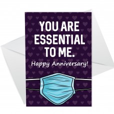 Funny Anniversary Card For Boyfriend Husband Girlfriend Lockdown