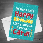 Funny Humorous Birthday Card For Him Her Handmade Women Men