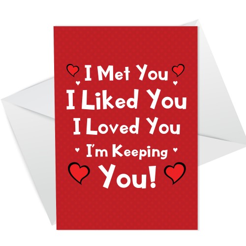Valentines Anniversary Greetings Card For Boyfriend Girlfriend