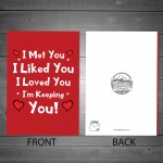 Valentines Anniversary Greetings Card For Boyfriend Girlfriend