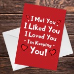 Valentines Anniversary Greetings Card For Boyfriend Girlfriend