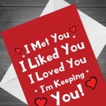 Valentines Anniversary Greetings Card For Boyfriend Girlfriend