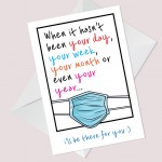 Lockdown Card Design Card For Him Her Best Friend Friendship