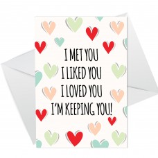 Anniversary Birthday Valentines Card For Boyfriend Girlfriend