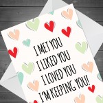 Anniversary Birthday Valentines Card For Boyfriend Girlfriend