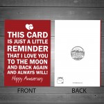 Anniversary Greetings Card For Husband Wife Boyfriend Girlfriend