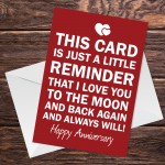 Anniversary Greetings Card For Husband Wife Boyfriend Girlfriend