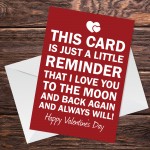 Valentines Card For Boyfriend Girlfriend Husband Wife Novelty