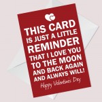 Valentines Card For Boyfriend Girlfriend Husband Wife Novelty