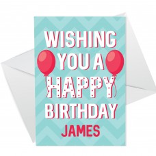 Birthday Card For Him Her PERSONALISED Mum Dad Daughter Son