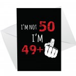 Funny Rude Birthday Card For Women Men Him Her 50th Card