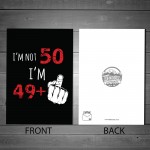 Funny Rude Birthday Card For Women Men Him Her 50th Card