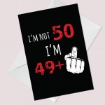 Funny Rude Birthday Card For Women Men Him Her 50th Card