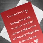 Valentines Day Card 2021 Lockdown Poem Card For Boyfriend