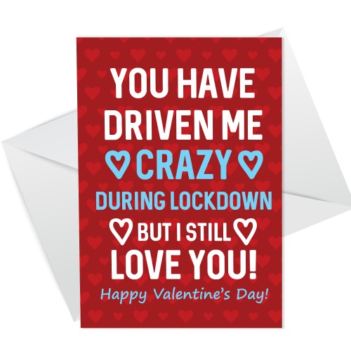 Funny Valentines Day Card For Him Boyfriend Girlfriend Lockdown