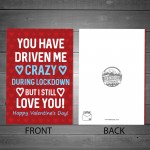 Funny Valentines Day Card For Him Boyfriend Girlfriend Lockdown