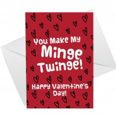 Funny Rude Valentines Day Card For Him Boyfriend Husband