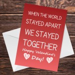 Valentines Day Lockdown Card For Boyfriend Girlfriend Husband