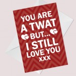 Funny Rude Birthday Anniversary Card For Boyfriend Husband