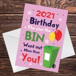 Funny A6 Birthday Card For Mum Dad Auntie Cheeky Lockdown