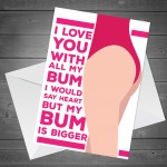 Funny Cheeky Anniversary Card For Boyfriend Husband Wife