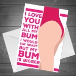 Funny Cheeky Anniversary Card For Boyfriend Husband Wife