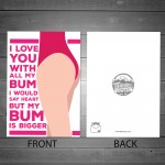 Funny Cheeky Anniversary Card For Boyfriend Husband Wife