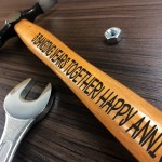 Personalised 3rd Anniversary Gift For Him Engraved Hammer