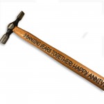 Personalised 3rd Anniversary Gift For Him Engraved Hammer