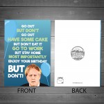 Funny Birthday Card Boris Lockdown Card For Men Women Novelty